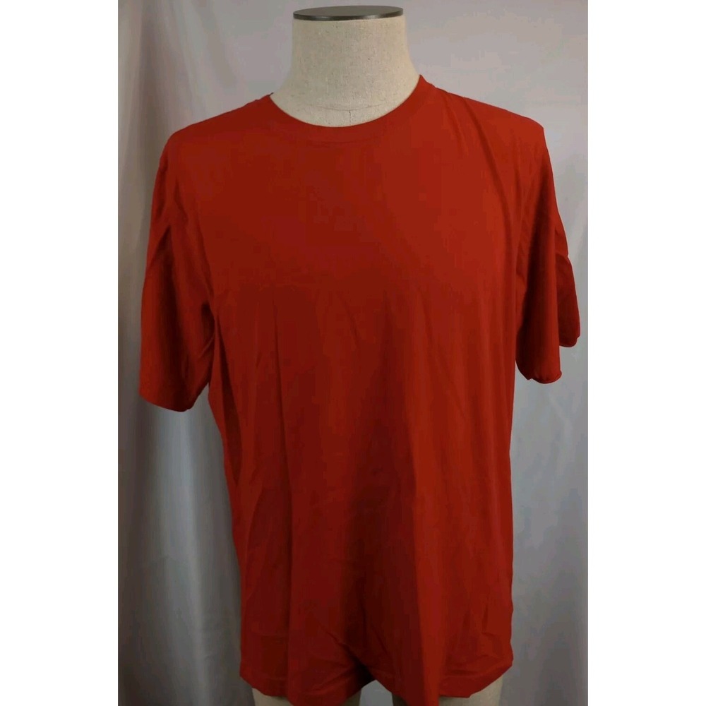 Lands' End T-Shirt Men's Size XL Red Short Sleeve Super T Shirt Casual Athletic